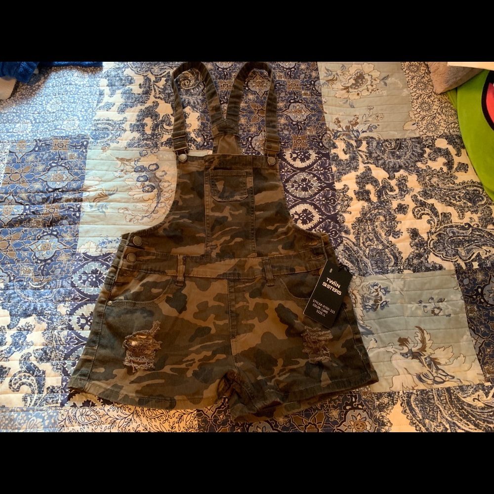 NWT Camouflage Overalls.